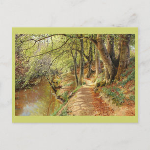 Lentedag in het bos door Peder Mork Monsted Briefkaart