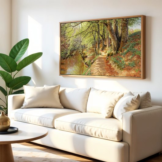 Lentedag in het bos poster