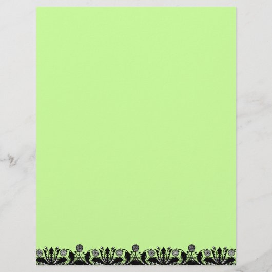 Lentedandelion Border Recycled Letterhead Paper (Voorkant)