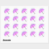Lentedroppels in april ronde sticker (Vel)