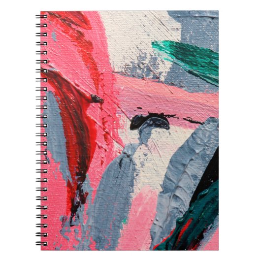 Lentefestival. Vormgeving met meerkleurige textuur Notitieboek (Voorkant)