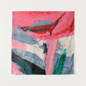 Lentefestival. Vormgeving met meerkleurige textuur Wandkleed (Voorkant (horizontaal))