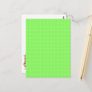 Lentegras kleuren van lente geruite patroon briefkaart