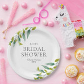 Lentegroen Weide Bladeren Bruiloft Papieren Bordje (Feest)