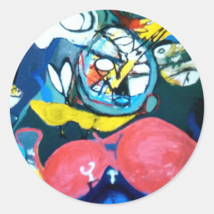 Lentejazz Abstract Jeff Hankamer Artjunkhaus Ronde Sticker
