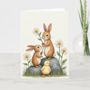 Lentekaart met Daisy-vrienden Kaart