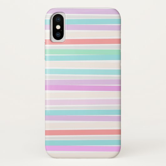 Lentekleuren in strepen Case-Mate iPhone case (Achterkant)