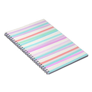 Lentekleuren in strepen notitieboek