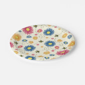 lentekleuren papieren bordje (Gekanteld)