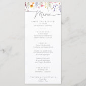 Lentekleurrijk-wildebloemendiner Menu (Voorkant)