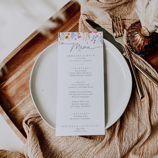Lentekleurrijk-wildebloemendiner Menu