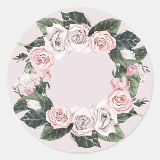 Lentekrans ROZEN sticker (Voorkant)