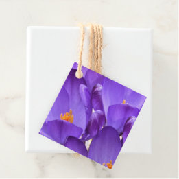 Lentekrokusbloemen Bedankjes Labels