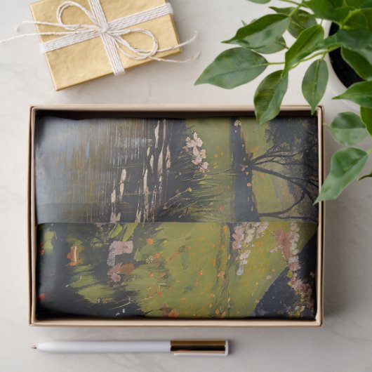 Lentelandschap Bloeiende Boom Decoupage Tissuepapier (Geschenk)