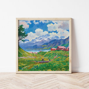lentelandschap   Giovanni Giacometti Poster