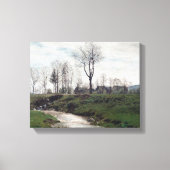 Lentelandschap met een grillige Frantisek Kavan Canvas Afdruk (Voorkant)