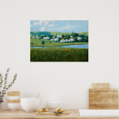 Lentelandschap met een Pond Stanisław Witkiewicz Poster (Keuken)