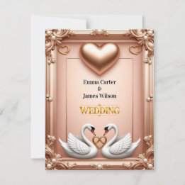 🌺Lentelhuwelijk Met Perzikbloemen 💐 RSVP Kaartje