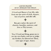 Lenten Prayer van St. Ephraim de Syrische
