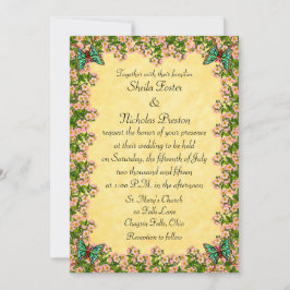 Lenten Roos Garden Wedding Invitation Kaart
