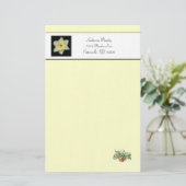 lentenarcis stationery briefpapier (Staand voorkant)