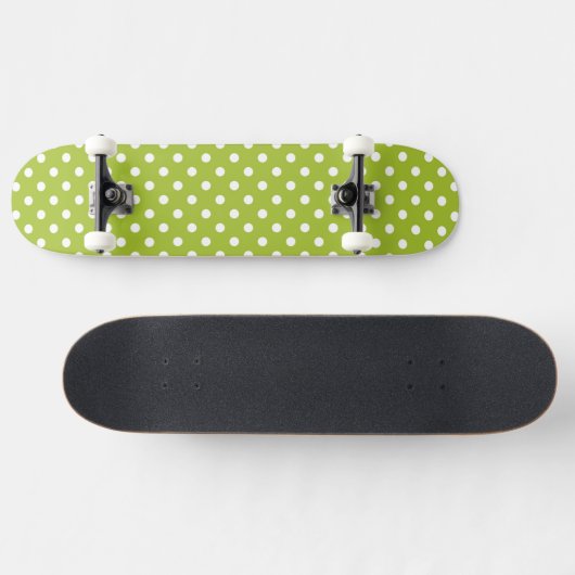 Lentepatroon met witte haarpunten skateboard (Horizontaal)