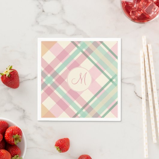 lentepompenseel met monogram servetten (Insitu)
