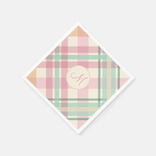 lentepompenseel met monogram servetten (Hoek)