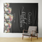 Lenteregen Romantische Lente Bloemen Vaas Bruidsca Wandkleed (In Situ (horizontaal))