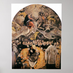 L'Enterrement du Comte d'Orgaz door El Greco Poster
