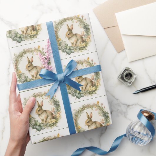 lentes Bunny in Wreath Cadeaupapier (Geschenken)