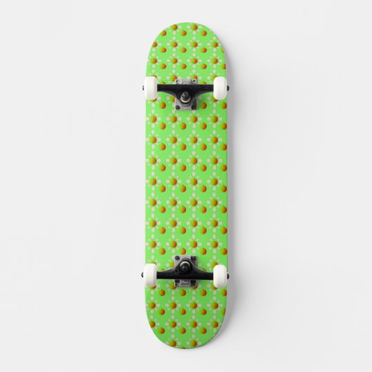 lentesappelbloesem en appels gepatterd skateboard (Voorkant)