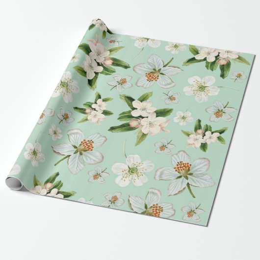  lentesbloem cadeaupapier (Uitgerold)