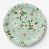 lentesbloem papieren bordje (Voorkant)