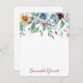 lentesFlorals Notitiekaartje (Voorkant / Achterkant)