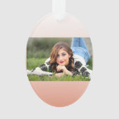 lentespastel kleur zwarte peach ombre stoffige roz ornament (voorkant)