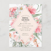 lentestuin met moderne geometrische bloem uitnodiging briefkaart (Voorkant)