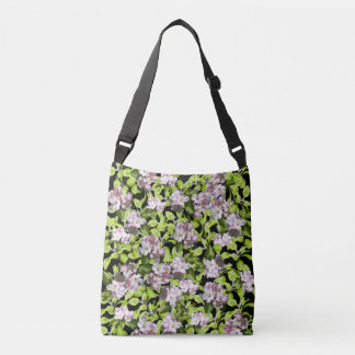 Lentetappentas met appelbloesem over de schouder crossbody tas