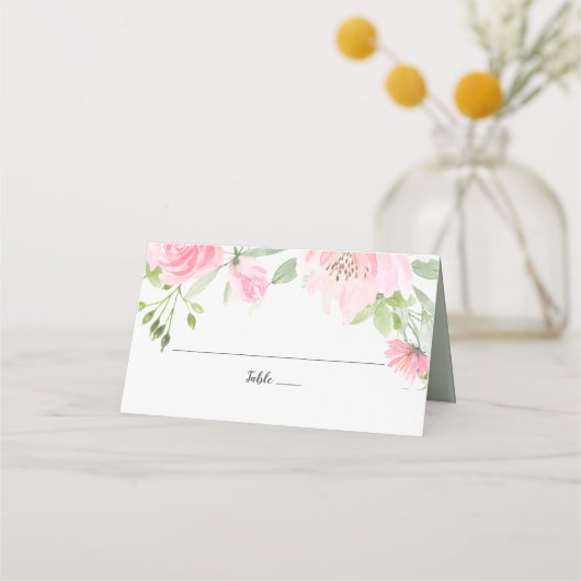 Lentetijgerbloem Huwelijks Plaatskaart (Voorkant)