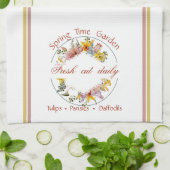Lentetuin bord theedoek (Gevouwen)