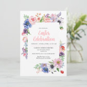 Lentetuin Lente Pasen Feest Kaart (Staand voorkant)