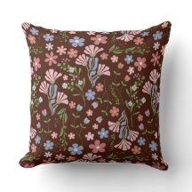 Lentetuin met Chocolade Bruine Achtergrond