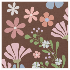 Lentetuin met Chocolade Bruine Achtergrond Stof