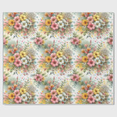 Lentetuin met confetti cadeaupapier (Vlak)