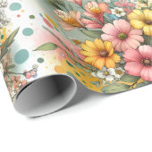 Lentetuin met confetti cadeaupapier (Rol Hoek)