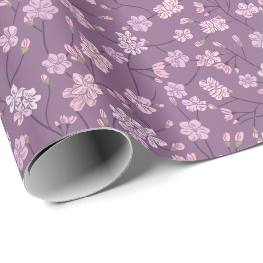 Lentetuin Moederdag Aziatische Bloemen Japans Cadeaupapier (Rol Hoek)