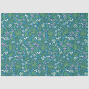 Lentetuin Moederdag Blauw Paars Wit Tissuepapier