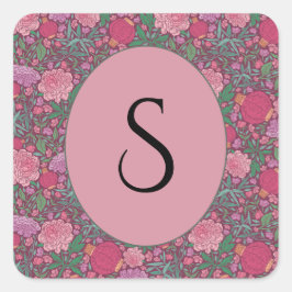 Lentetuin Moederdag Japanse Papieren Lantaarns Vierkante Sticker