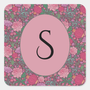 Lentetuin Moederdag Japanse papieren lantaarns Vierkante Sticker