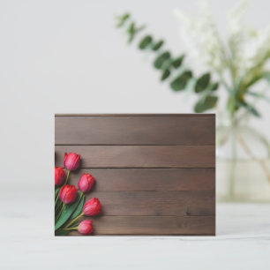 Lentetulpen voor Valentijnsdag Briefkaart